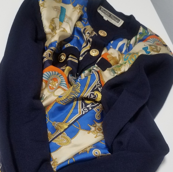 Vintage Worldly Things Cardigan with Fun Print - Picture 7 of 7